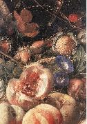 HEEM, Cornelis de Still-Life with Flowers and Fruit (detail) sg Sweden oil painting artist